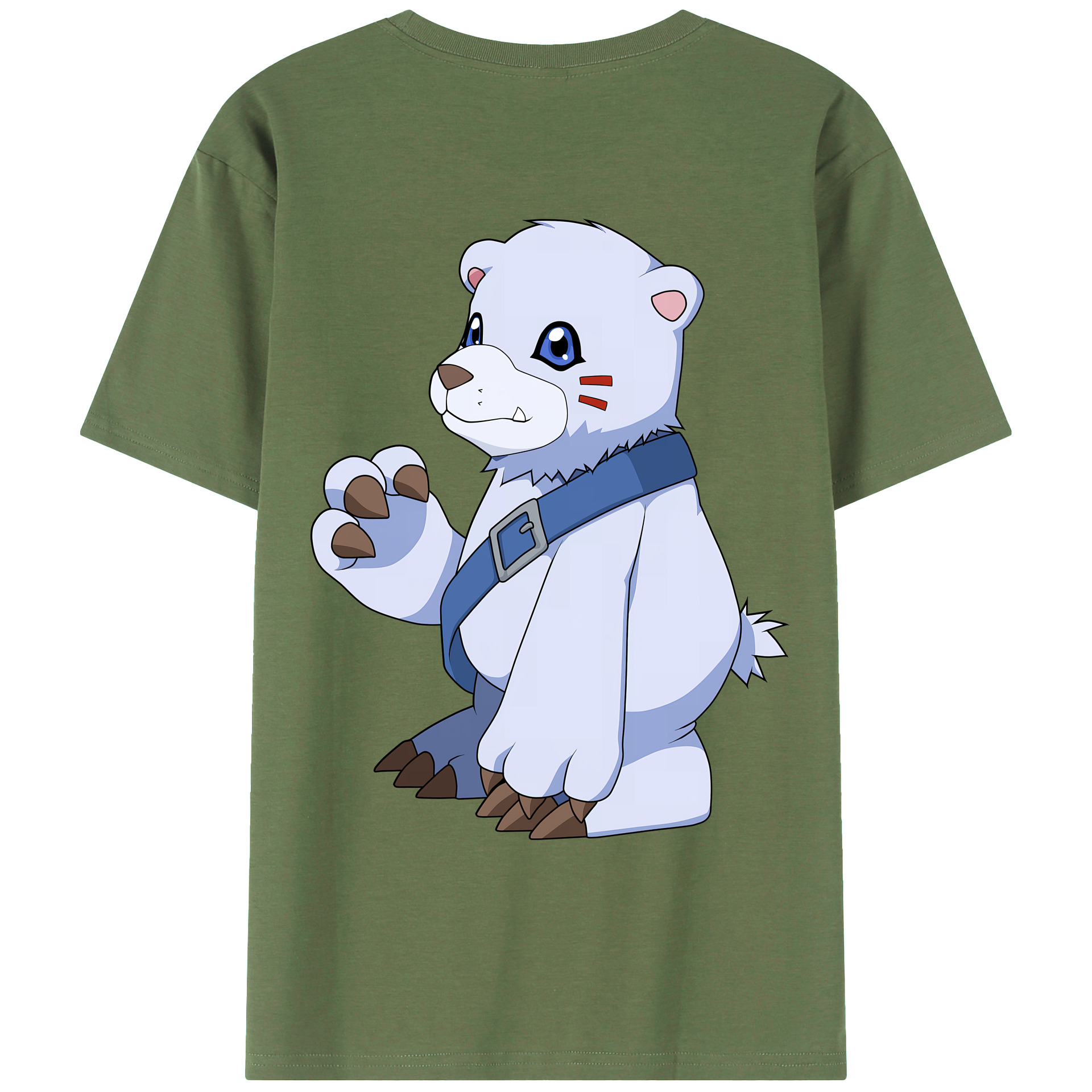 （画像用） Digimon デジタルモンスター/デジモン 綿100％ メンズ半袖Tシャツ（バックプリント） 通気性